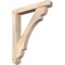 Ekena Millwork Olympic Arts and Crafts Smooth Bracket w/ Offset Brace, Douglas Fir, 5 1/2"W x 34"D x 40"H BKT0604X34X40OLY03SDF - alternate 1
